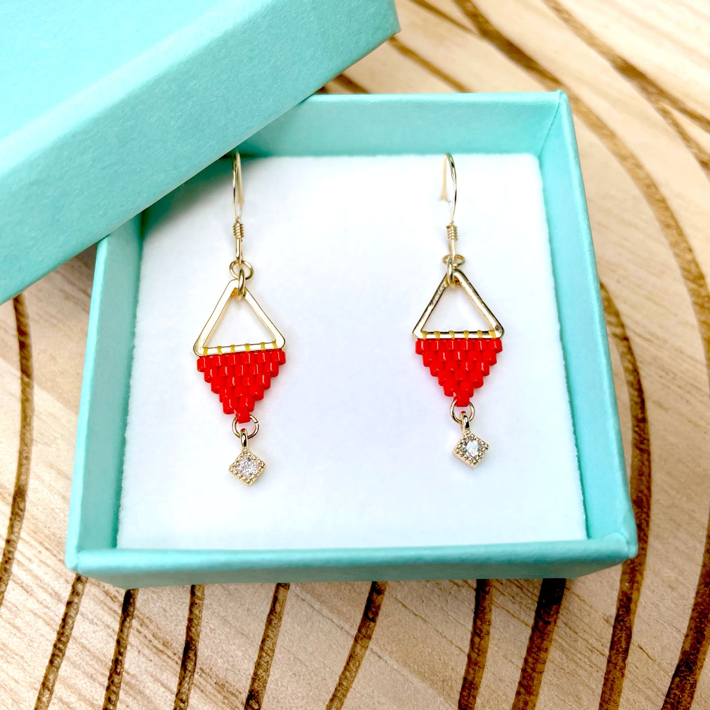 Boucles d'oreilles BERLINGOTS ◇ Rouge