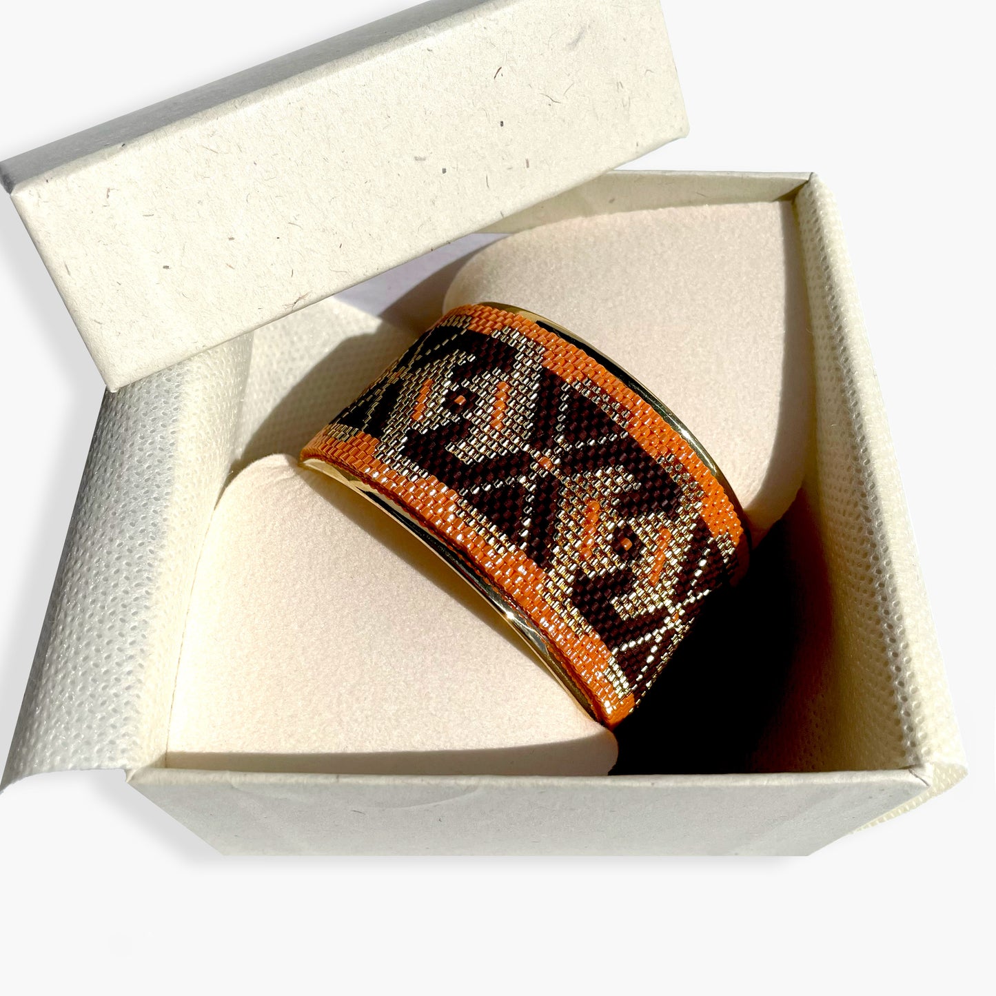 Jonc GEOMETRIX Mandarine ◇ Largeur MEGA