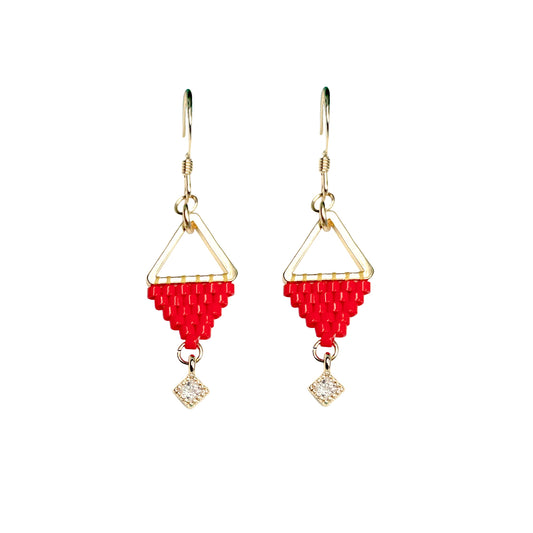 Boucles d'oreilles BERLINGOTS ◇ Rouge